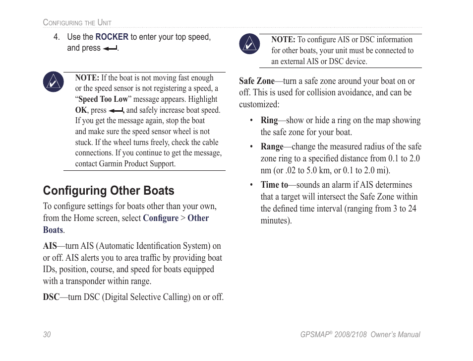 Configuring other boats | Garmin GPSMAP 2108 User Manual | Page 34 / 124