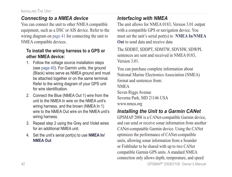 Garmin GPSMAP 2108 User Manual | Page 46 / 124