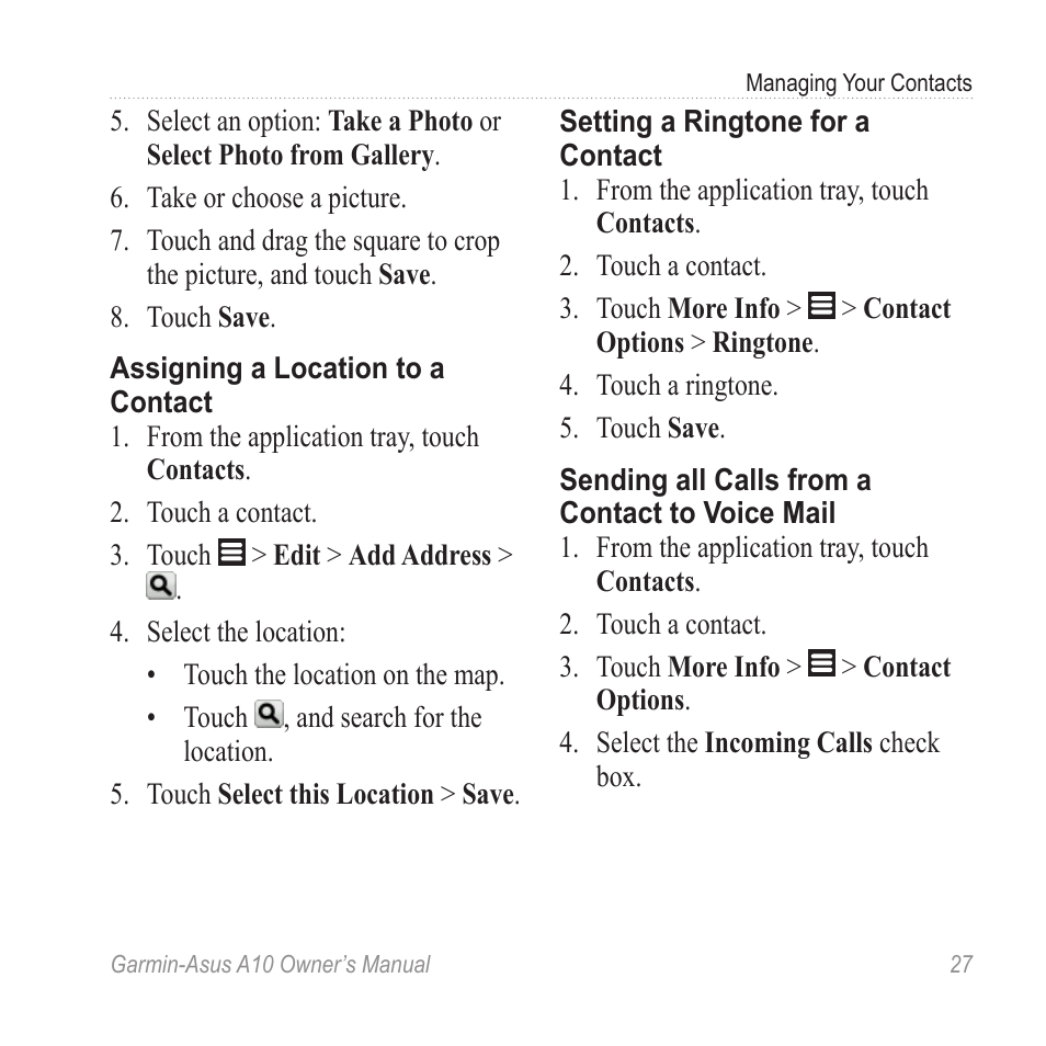 Garmin ASUS A10 User Manual | Page 35 / 134