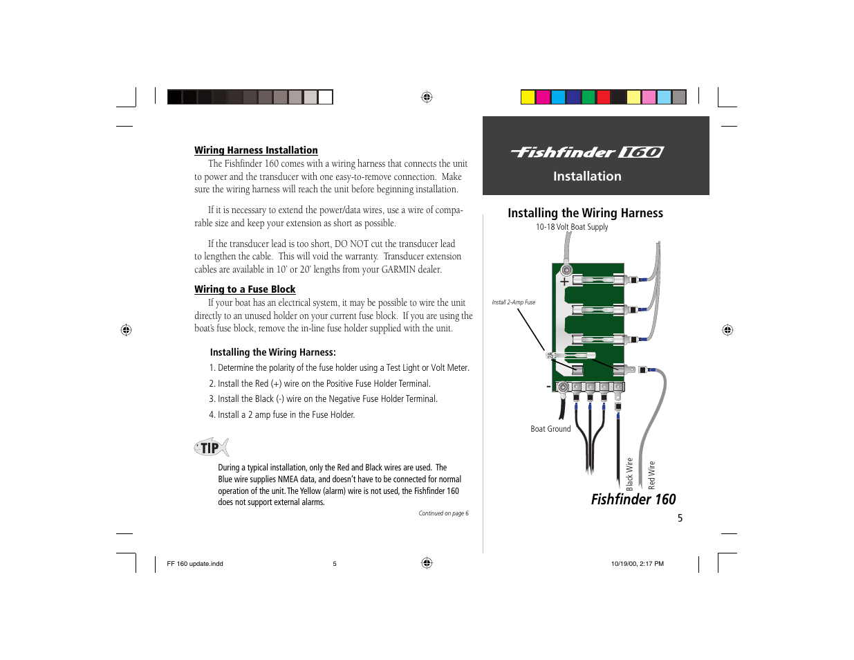 Fishfi nder 160 | Garmin 160 User Manual | Page 13 / 50