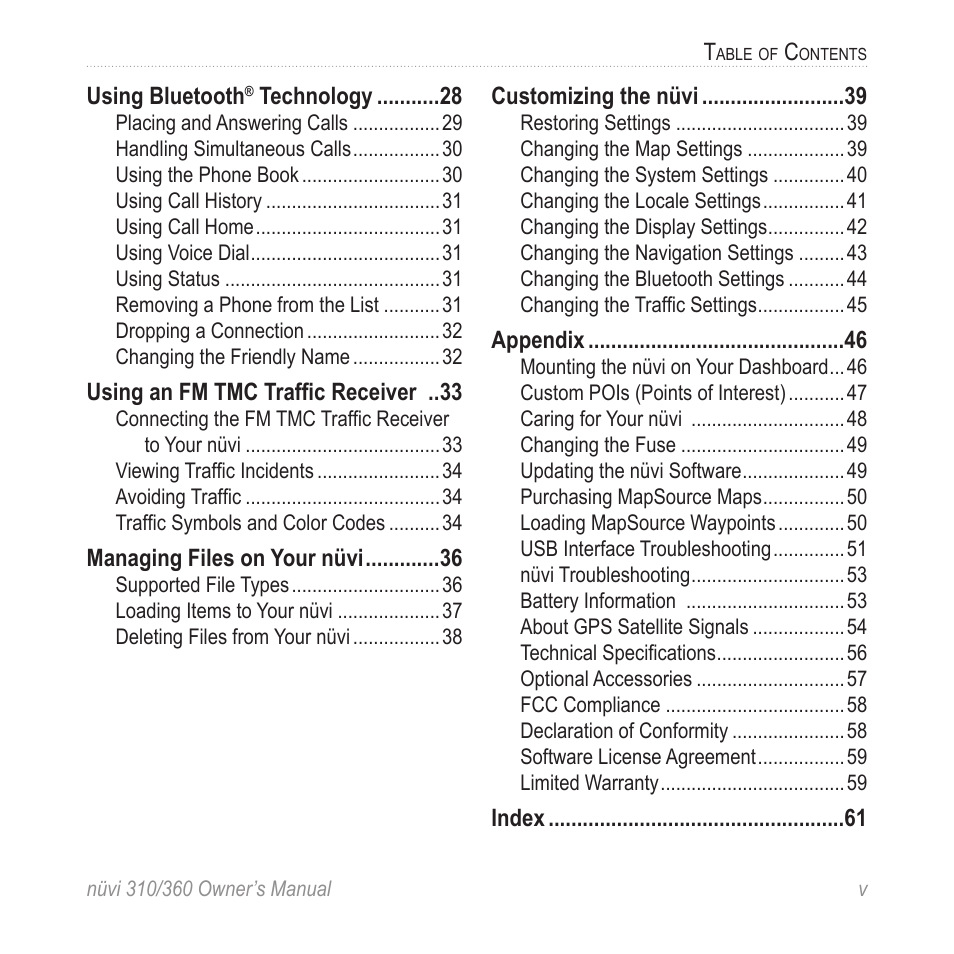 Garmin 360 User Manual | Page 5 / 72