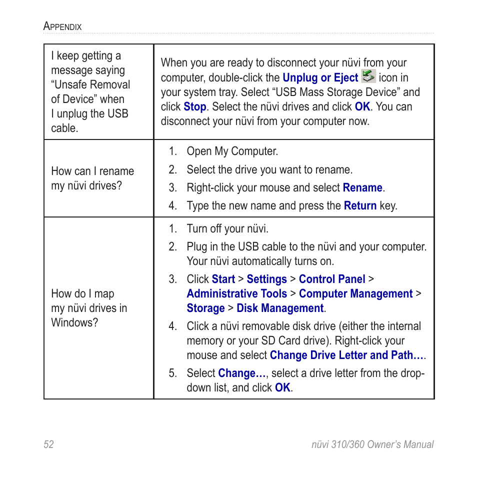 Garmin 360 User Manual | Page 60 / 72