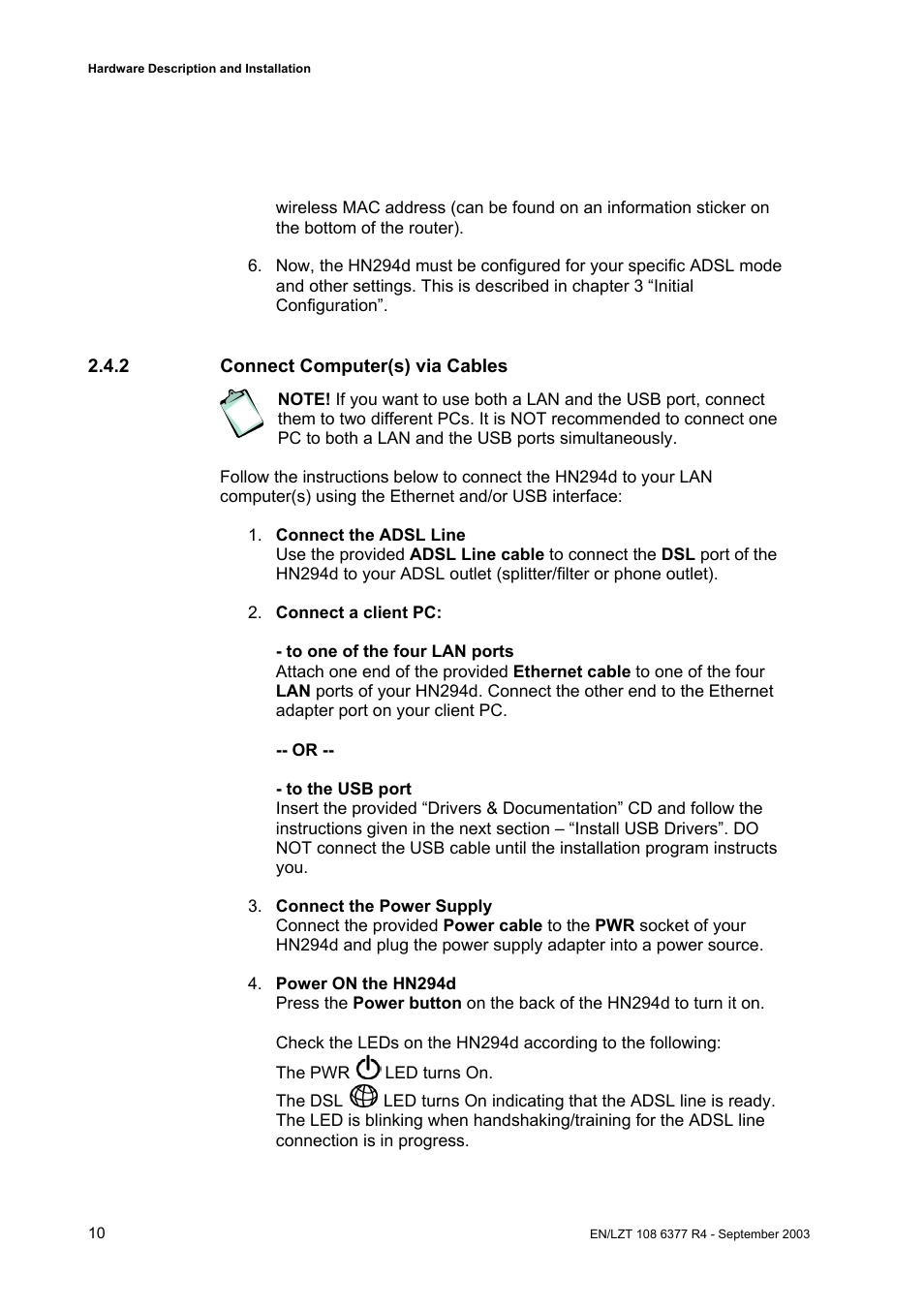 Garmin HN294DP/DI User Manual | Page 16 / 104