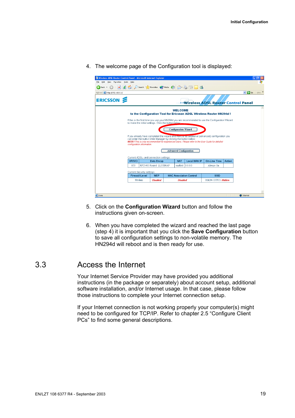 3 access the internet | Garmin HN294DP/DI User Manual | Page 25 / 104