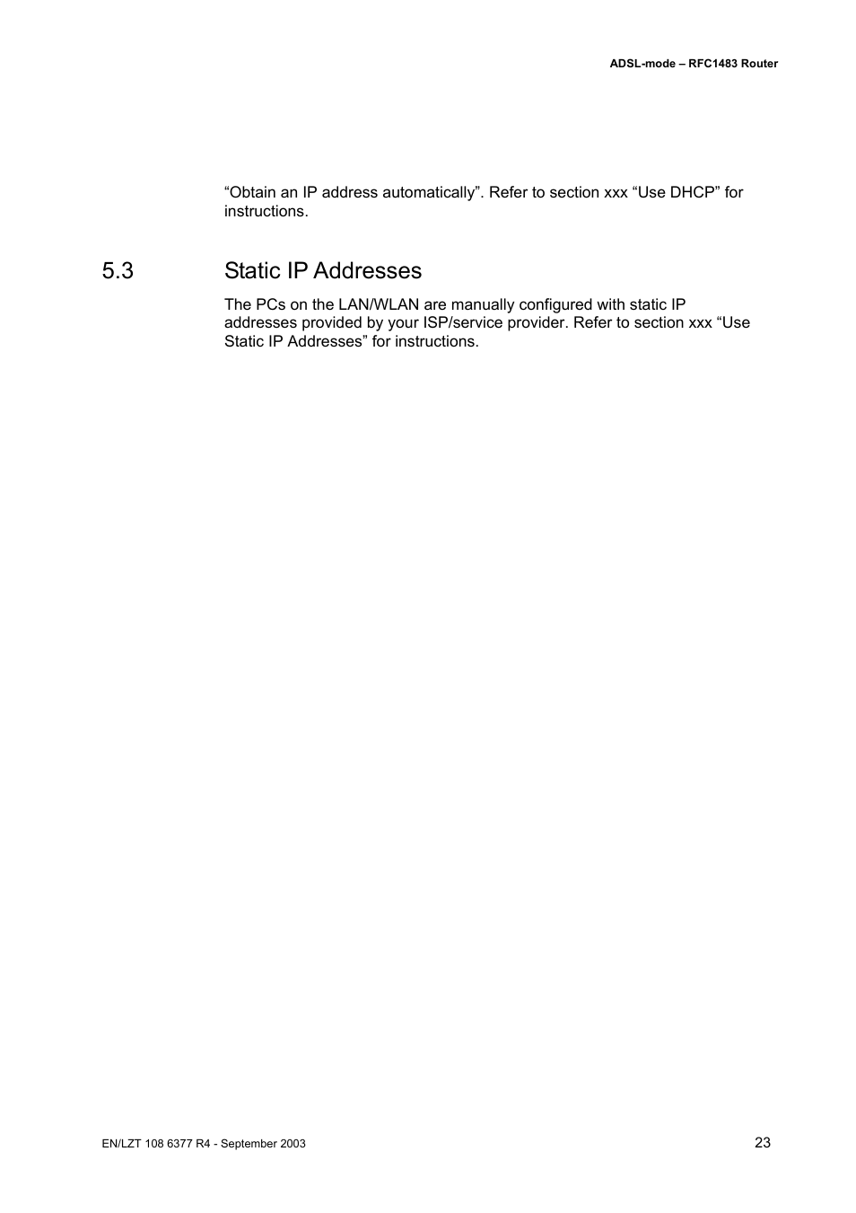 3 static ip addresses | Garmin HN294DP/DI User Manual | Page 29 / 104