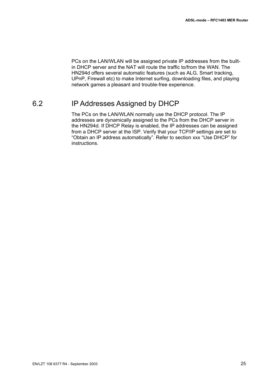 2 ip addresses assigned by dhcp | Garmin HN294DP/DI User Manual | Page 31 / 104