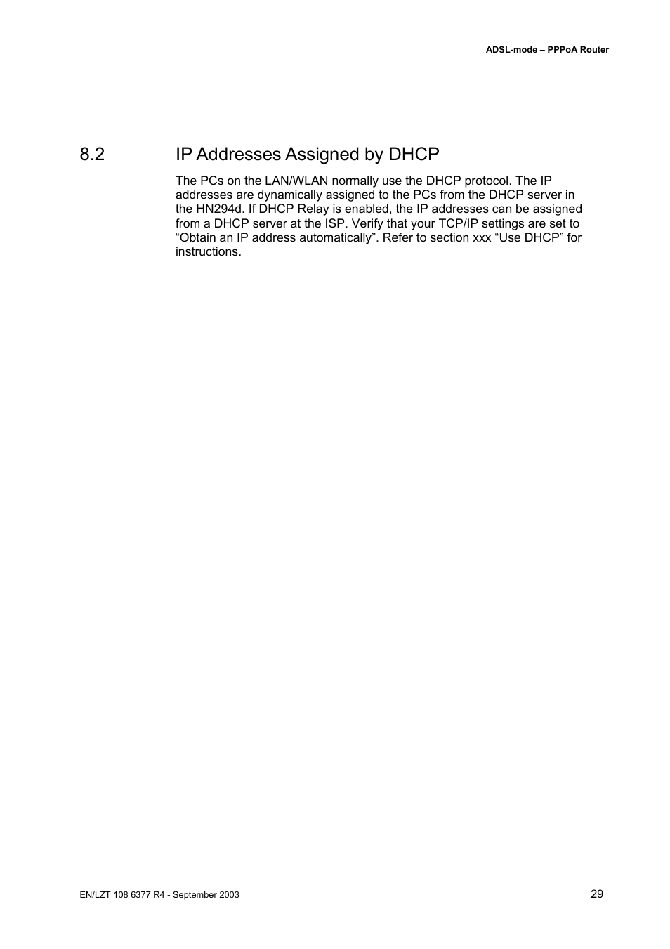 2 ip addresses assigned by dhcp | Garmin HN294DP/DI User Manual | Page 35 / 104