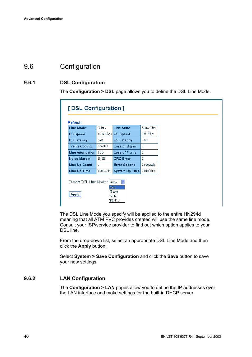 6 configuration | Garmin HN294DP/DI User Manual | Page 52 / 104