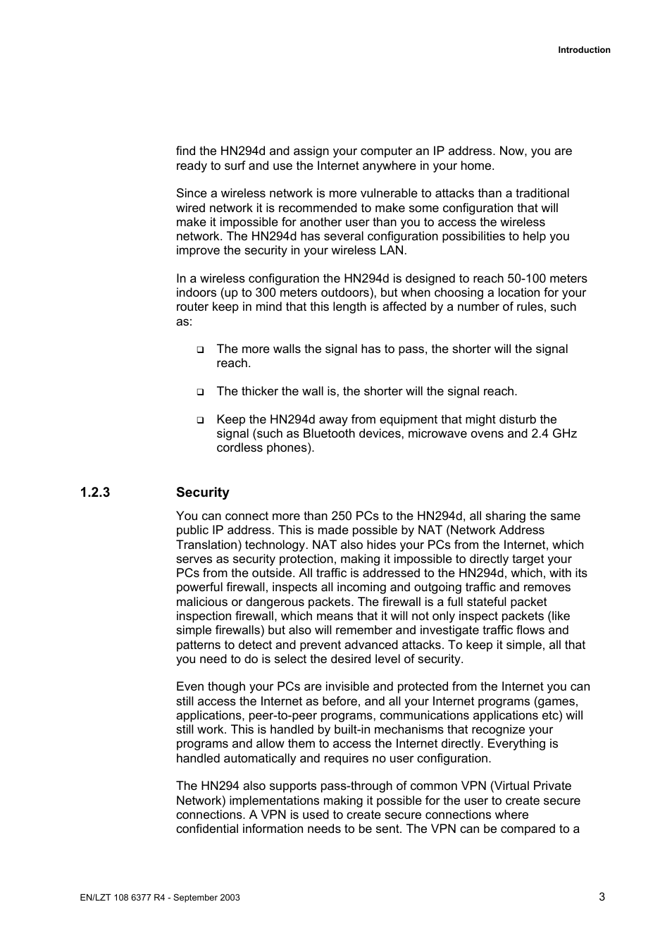 3 security | Garmin HN294DP/DI User Manual | Page 9 / 104