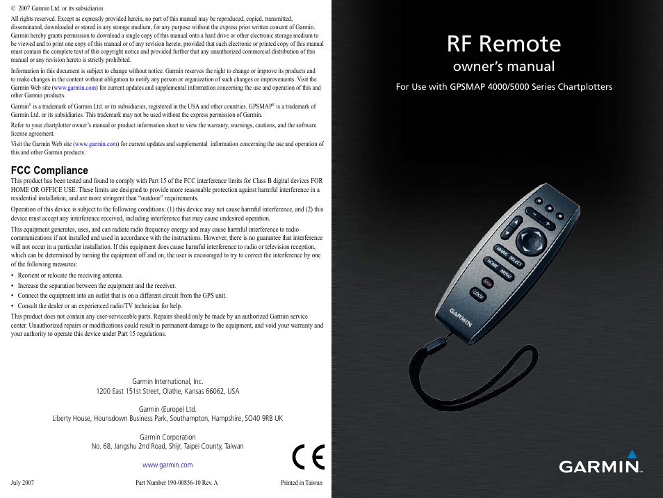 Garmin n User Manual | 2 pages