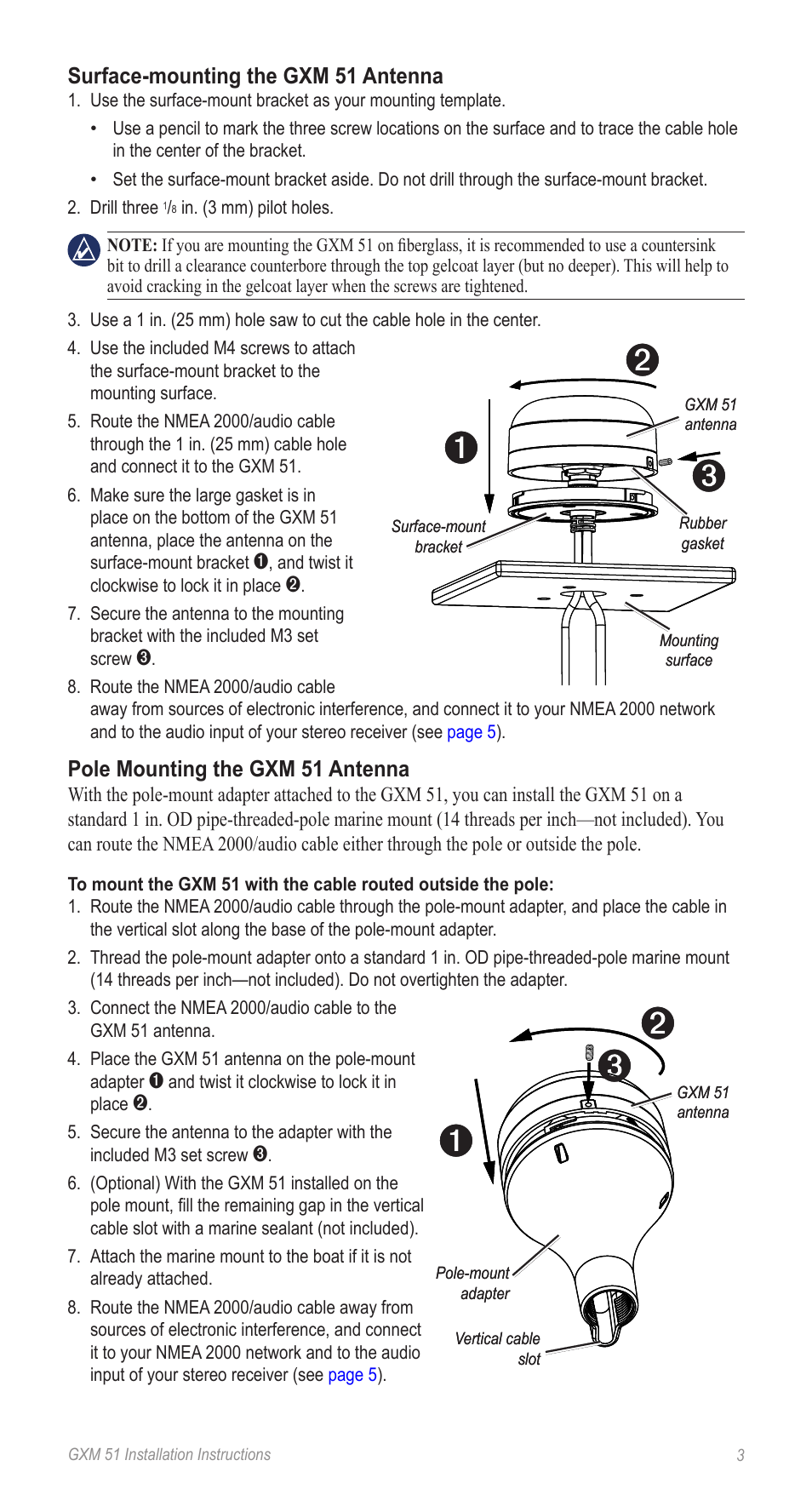 Garmin Gxm 51 User Manual | Page 3 / 10