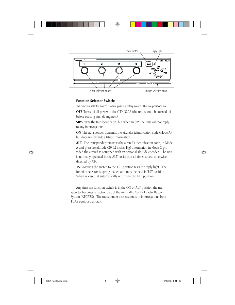 Garmin GTX 320A User Manual | Page 4 / 8