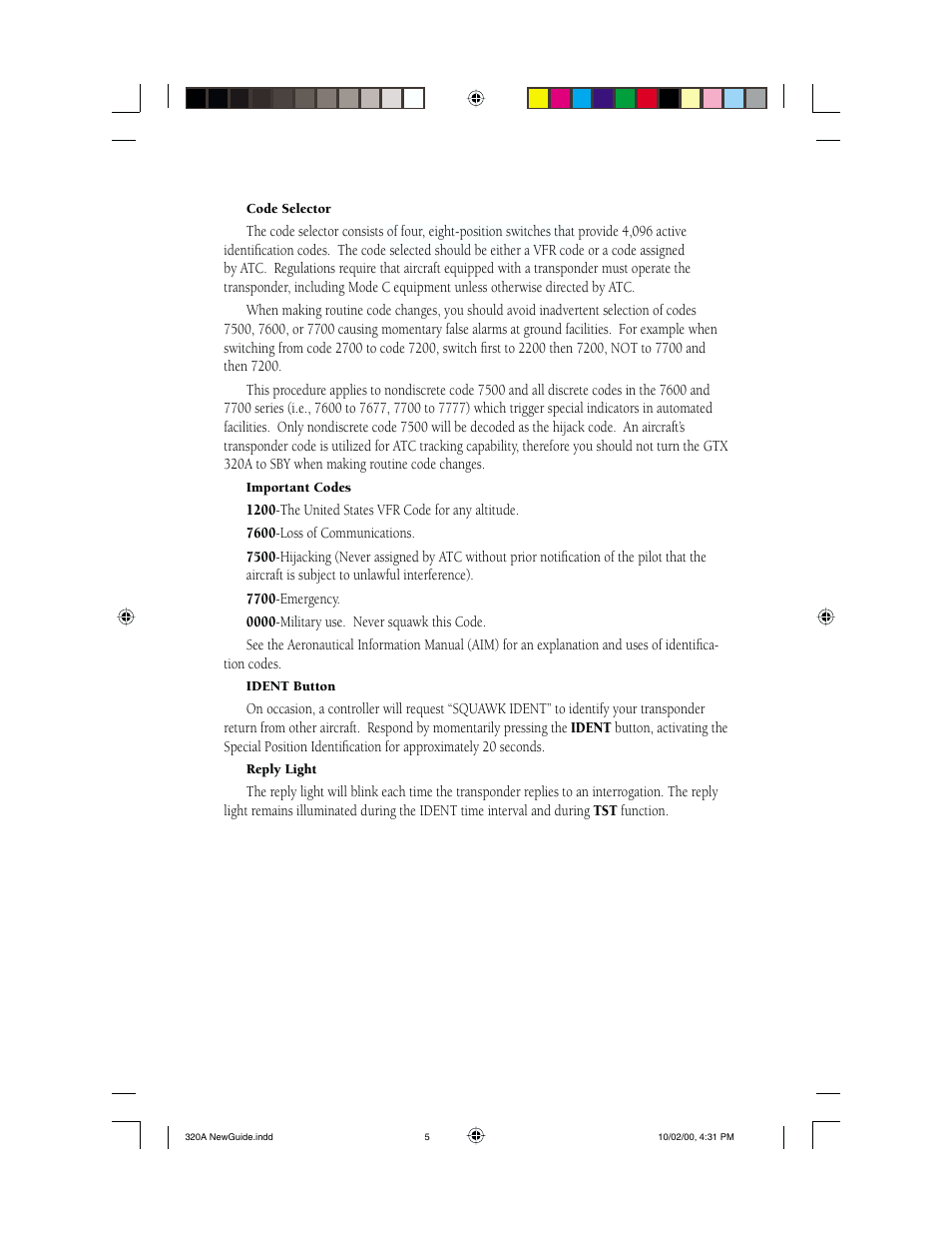 Garmin GTX 320A User Manual | Page 5 / 8