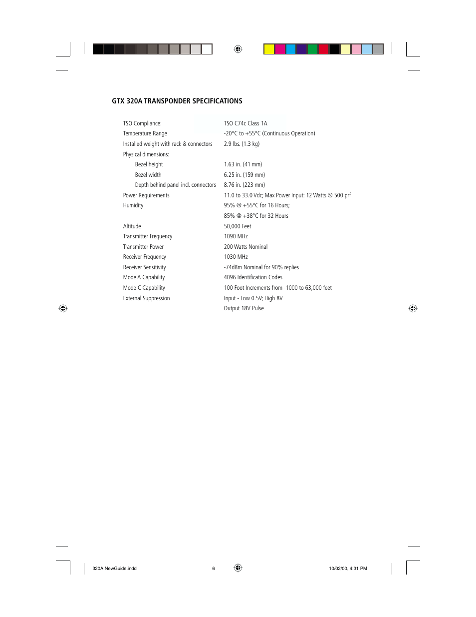 Garmin GTX 320A User Manual | Page 6 / 8