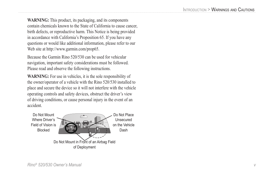 Garmin 520 User Manual | Page 7 / 132