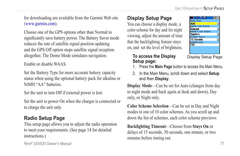 Garmin 520 User Manual | Page 87 / 132