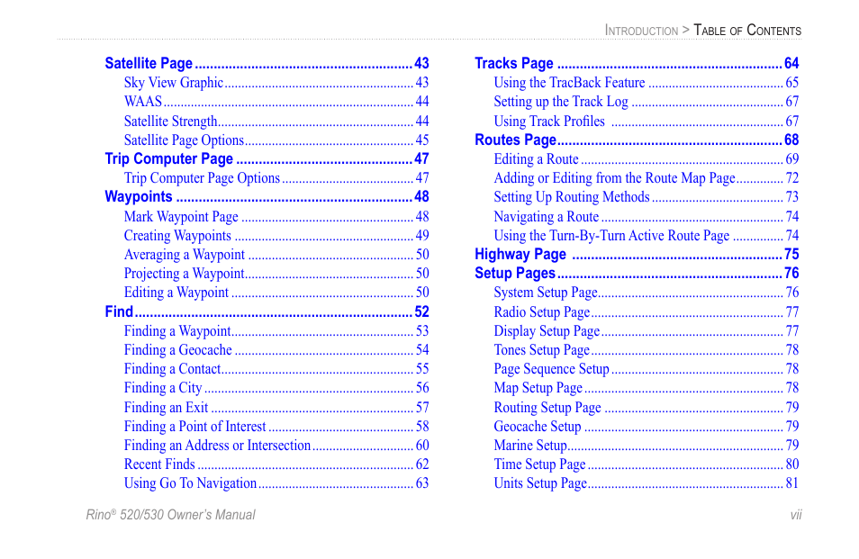 Garmin 520 User Manual | Page 9 / 132