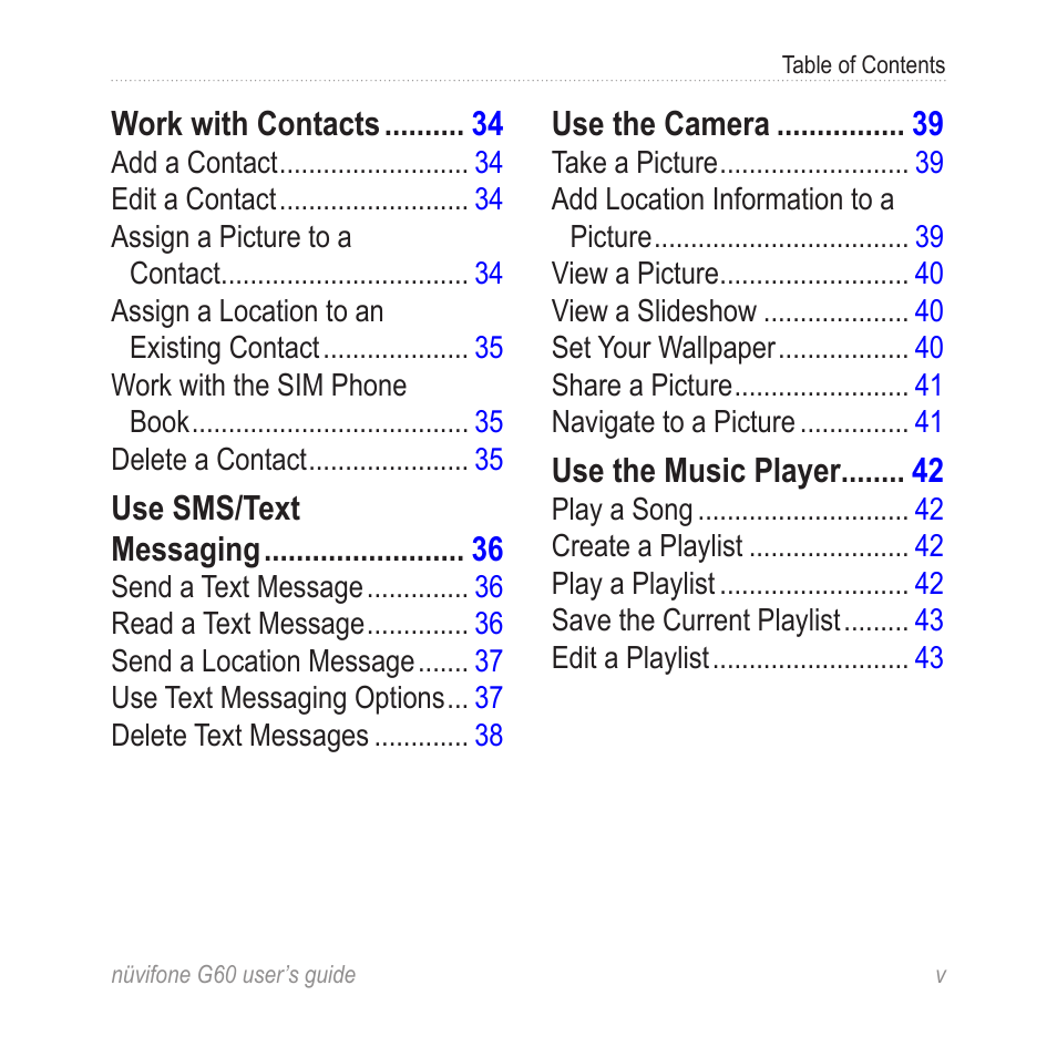 Garmin G60 User Manual | Page 5 / 104