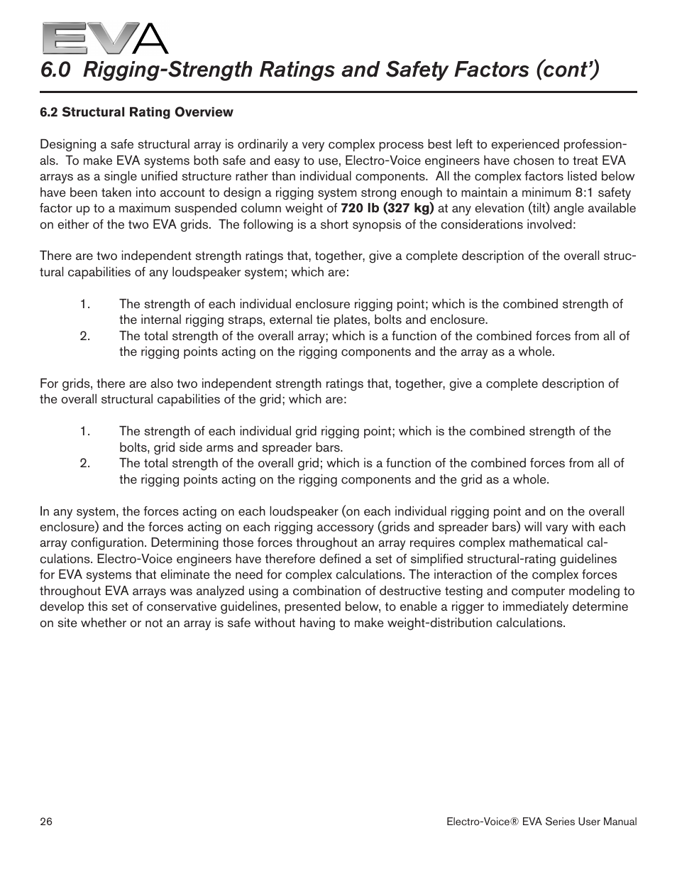 EVA -2082S/920 User Manual | Page 26 / 36