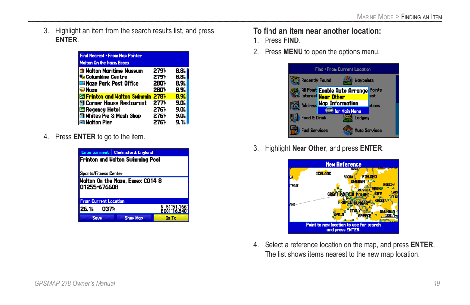 Garmin GPSMAP 278 User Manual | Page 27 / 138