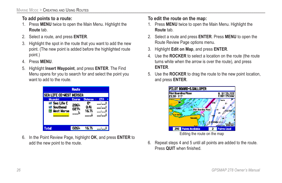 Garmin GPSMAP 278 User Manual | Page 34 / 138