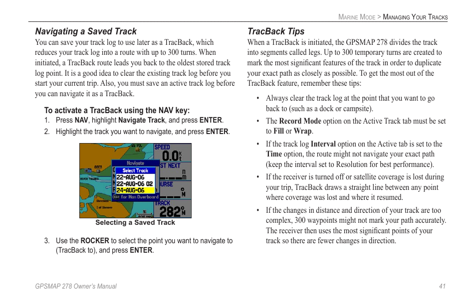 Garmin GPSMAP 278 User Manual | Page 49 / 138