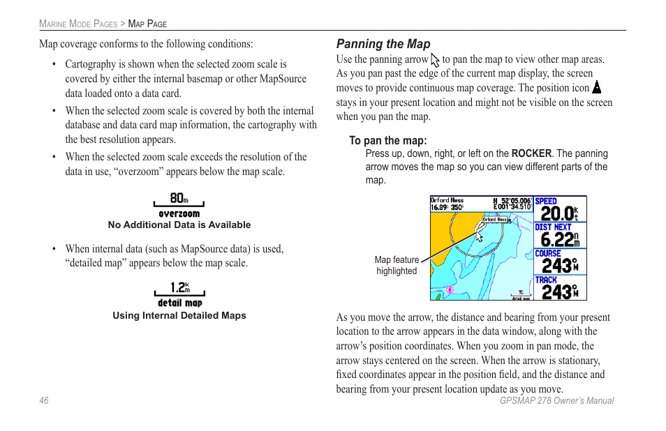 Garmin GPSMAP 278 User Manual | Page 54 / 138