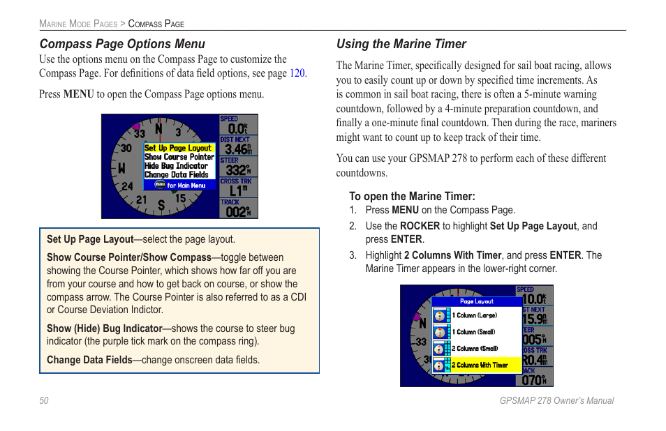 Garmin GPSMAP 278 User Manual | Page 58 / 138