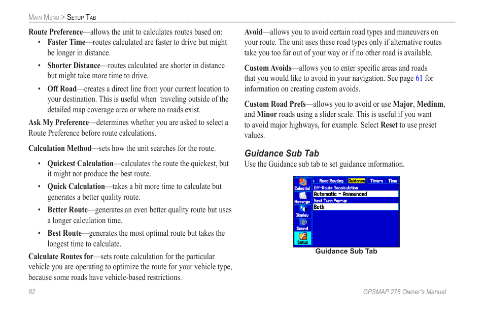 Garmin GPSMAP 278 User Manual | Page 90 / 138