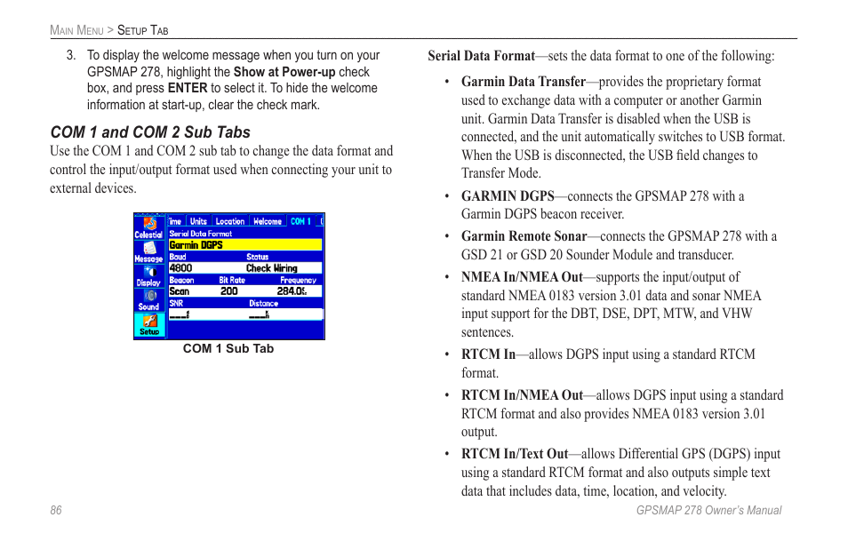 Garmin GPSMAP 278 User Manual | Page 94 / 138