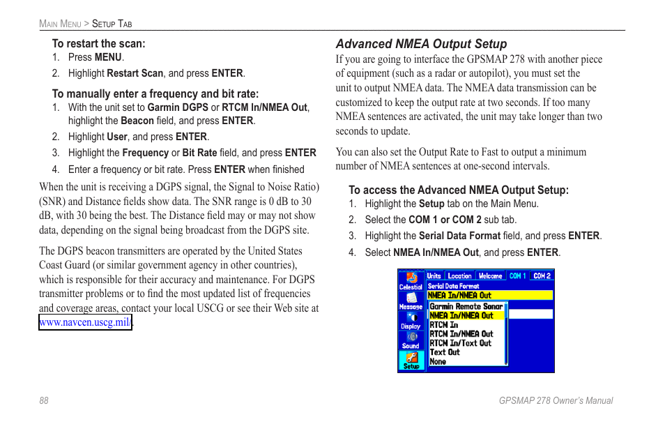 Garmin GPSMAP 278 User Manual | Page 96 / 138