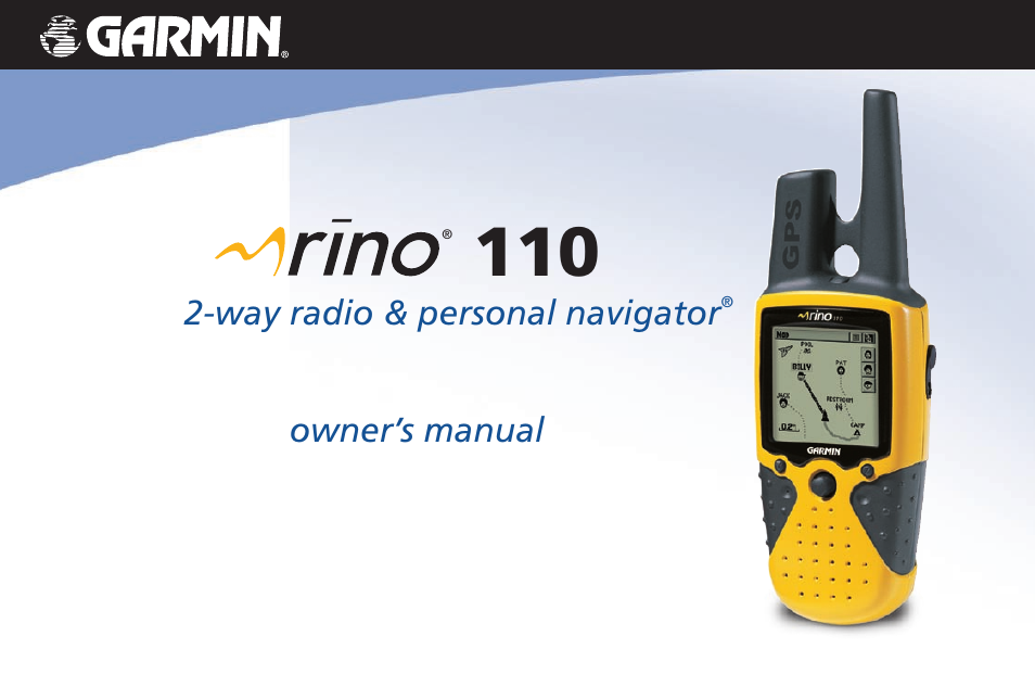 Garmin 110 User Manual | 110 pages