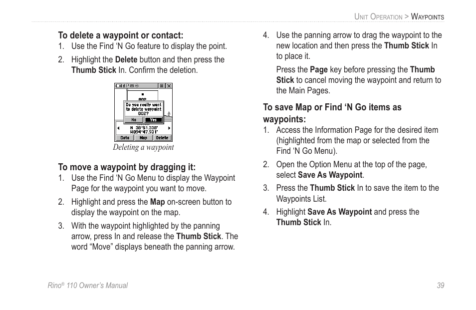 Garmin 110 User Manual | Page 45 / 110