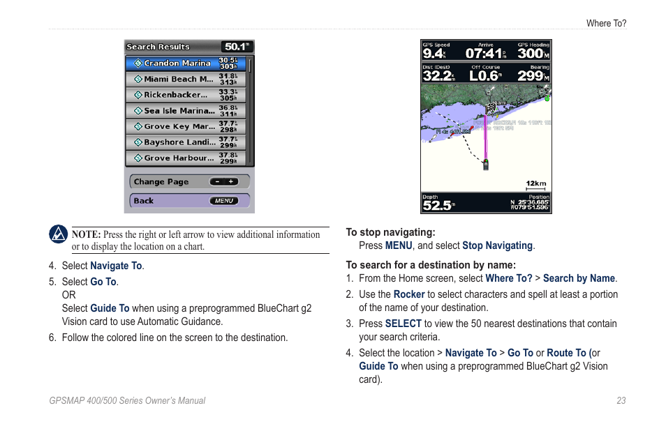 Garmin zumo 450 User Manual | Page 29 / 72