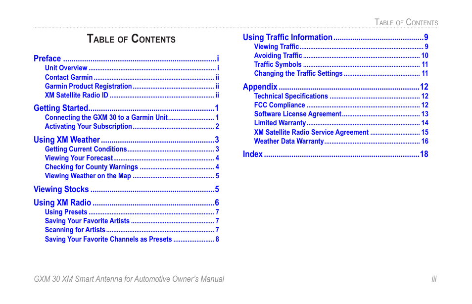 Garmin GXM 30 User Manual | Page 5 / 26