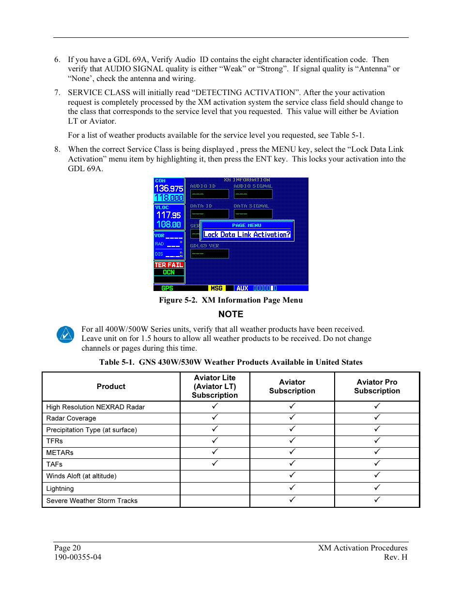 Garmin XM GDL 69 User Manual | Page 26 / 38