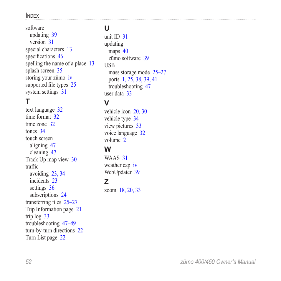 Garmin ZUMO 400 EN User Manual | Page 58 / 60