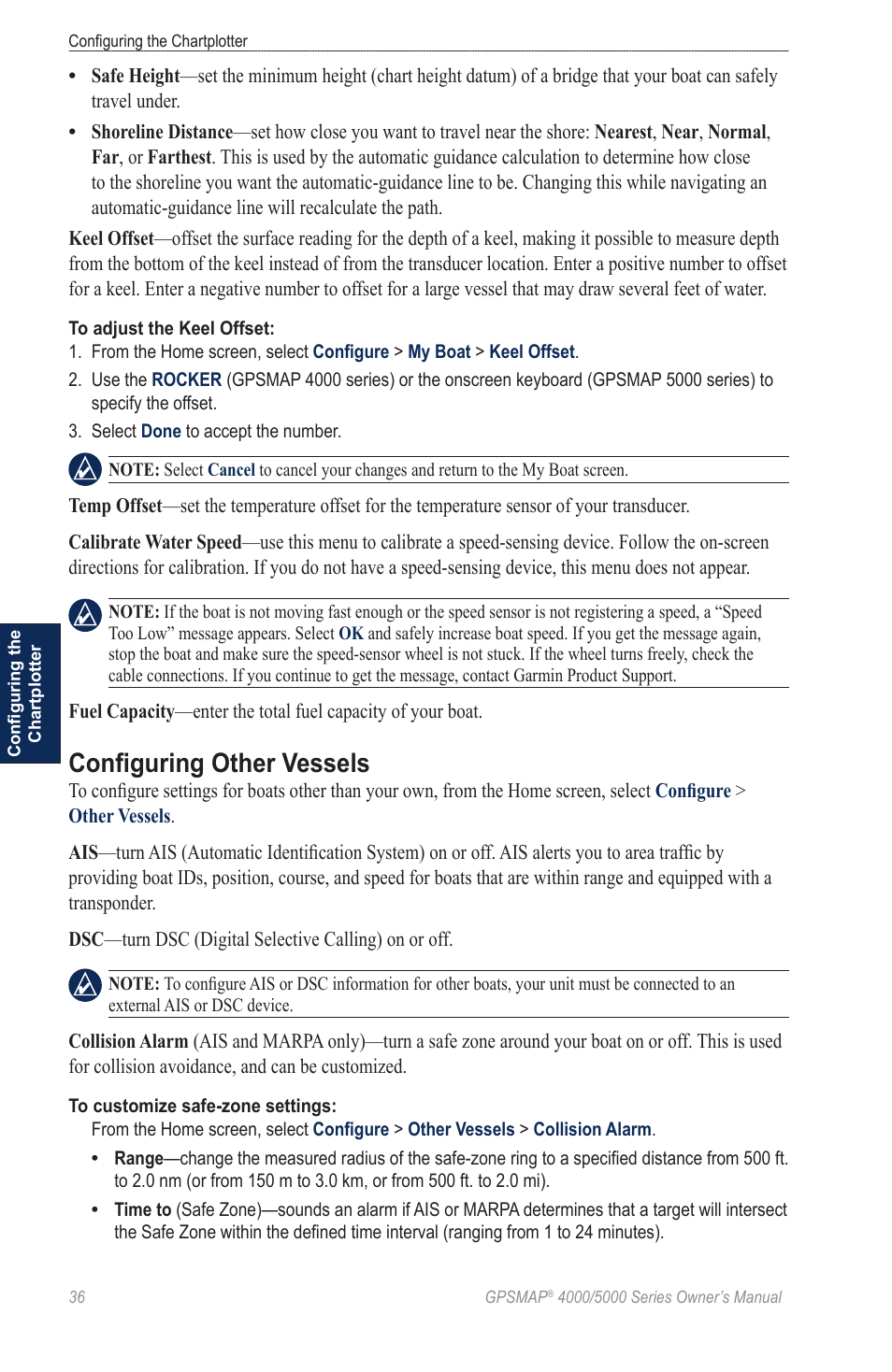 Configuring other vessels | Garmin 5008 User Manual | Page 40 / 68