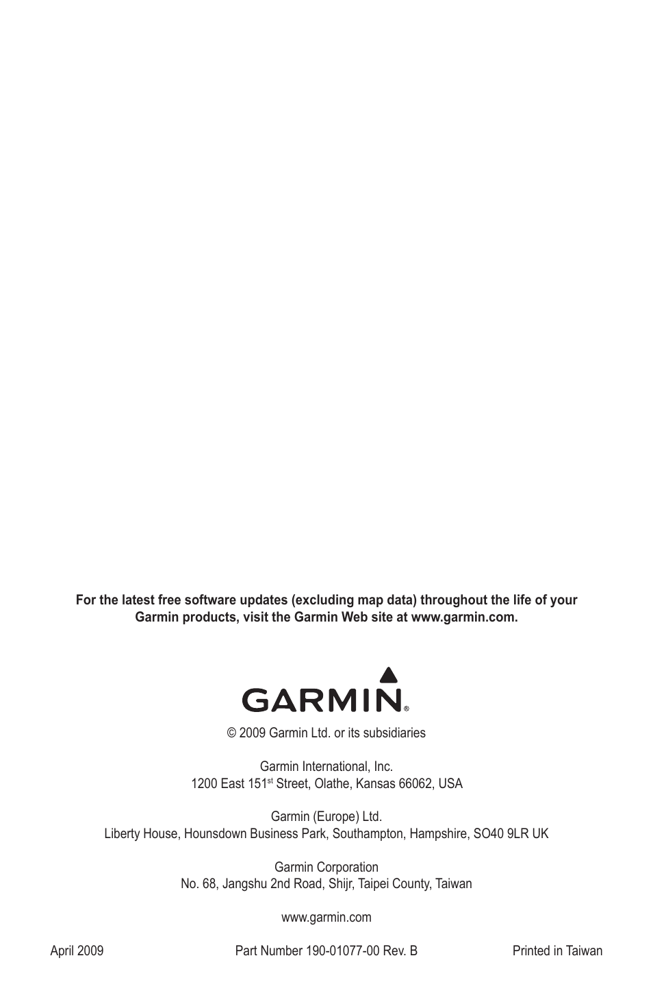 Garmin 5008 User Manual | Page 68 / 68
