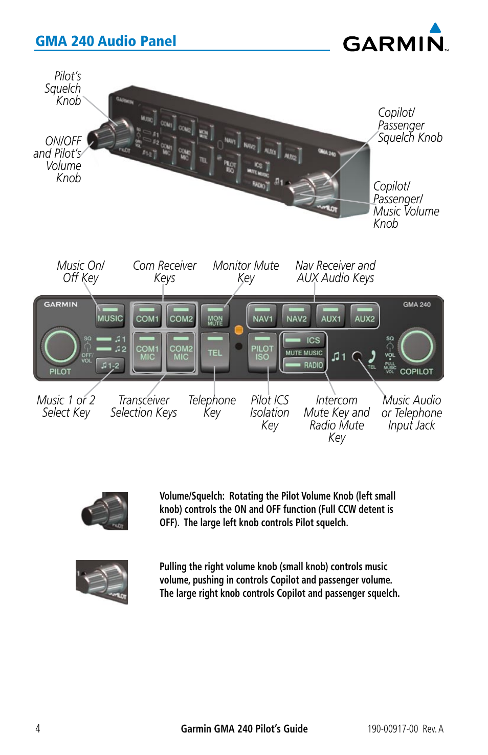 Garmin GMA 240 User Manual | Page 4 / 12