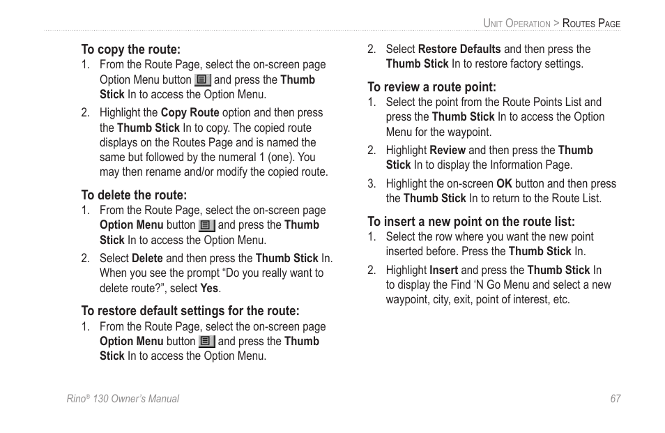 Garmin rino130 User Manual | Page 73 / 132