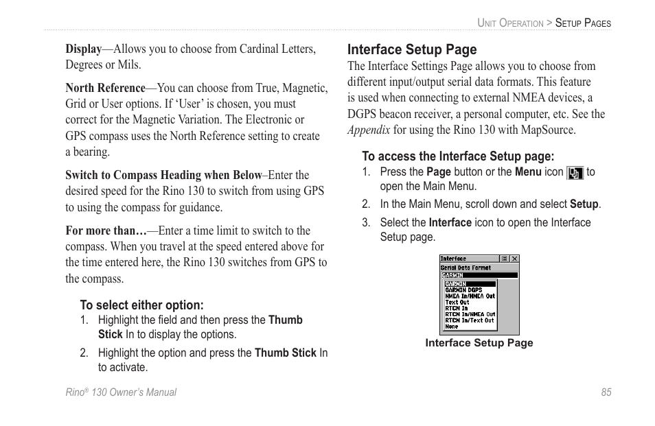 Garmin rino130 User Manual | Page 91 / 132