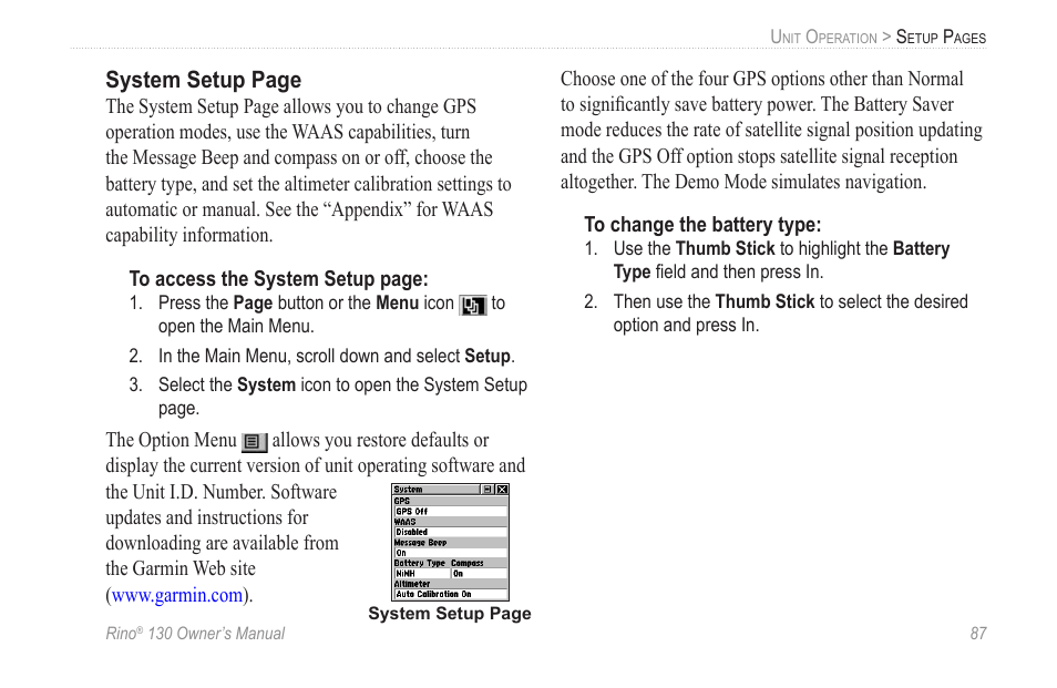 Garmin rino130 User Manual | Page 93 / 132