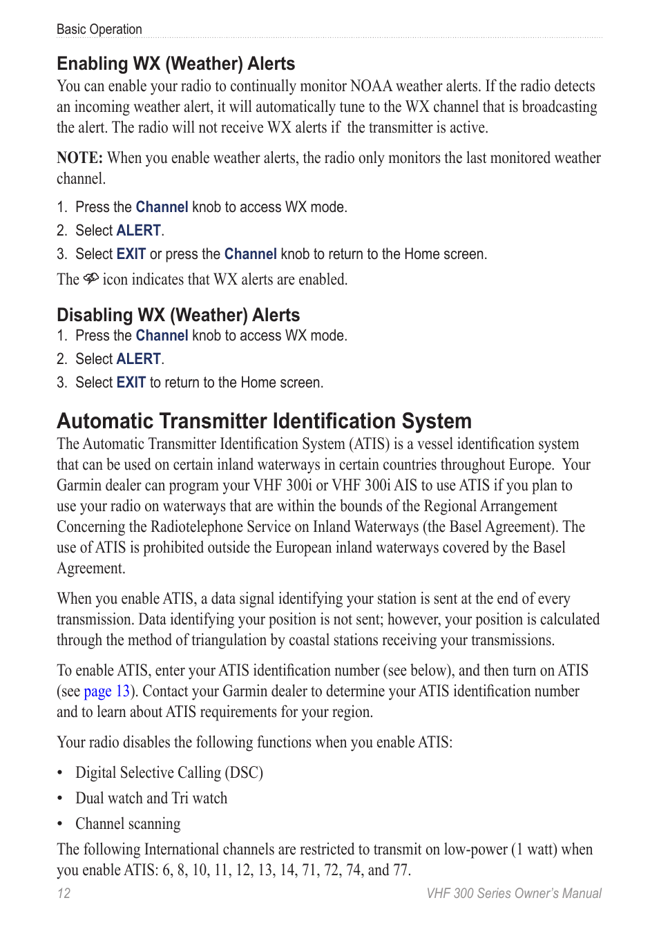 Automatic transmitter identification system | Garmin 190-01098-00 User Manual | Page 18 / 62