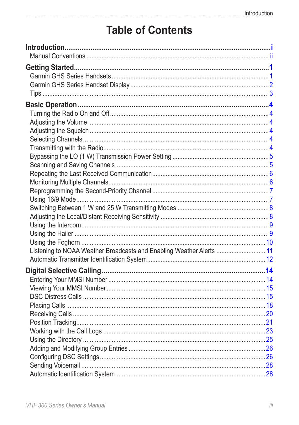 Garmin 190-01098-00 User Manual | Page 5 / 62