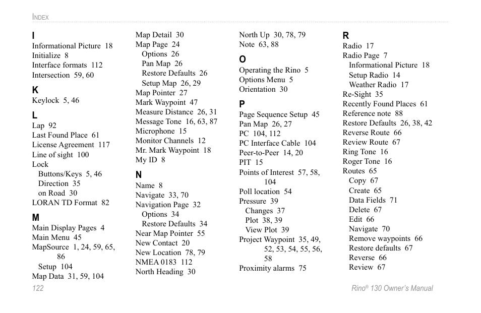 Garmin 130 User Manual | Page 128 / 132