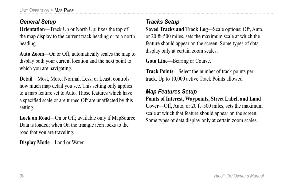 Garmin 130 User Manual | Page 36 / 132