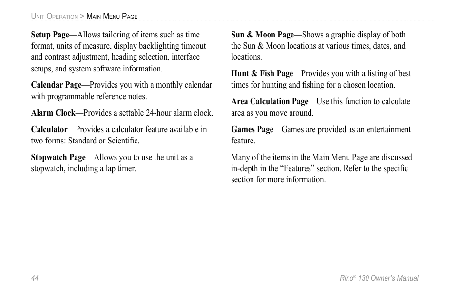 Garmin 130 User Manual | Page 50 / 132