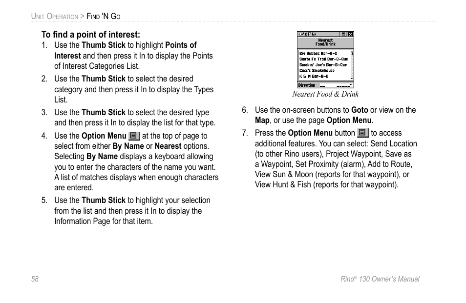 Garmin 130 User Manual | Page 64 / 132