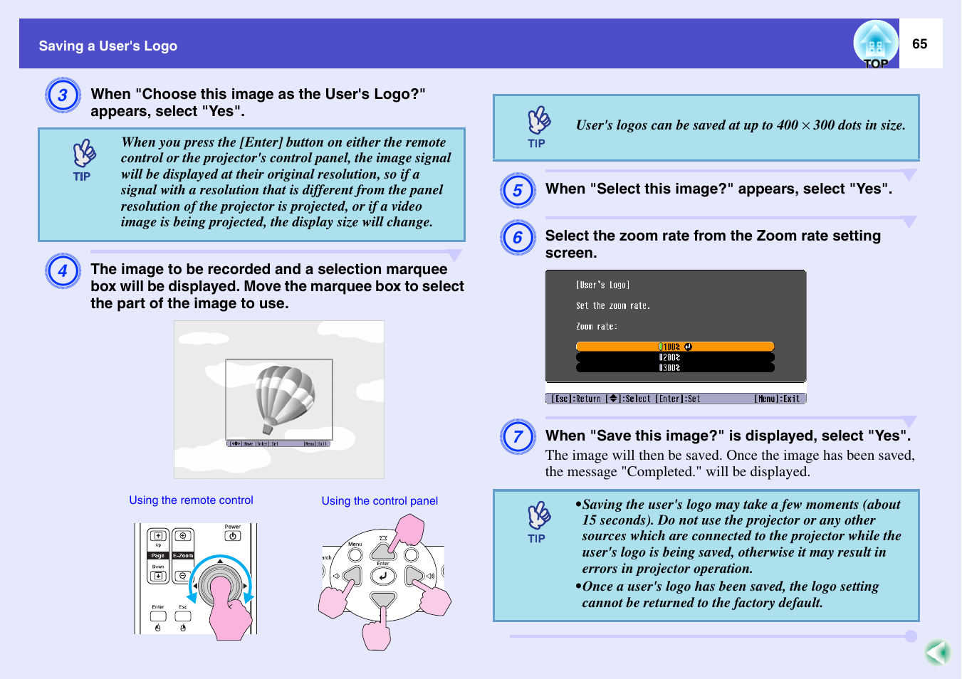 Epson EMP-X3 User Manual | Page 70 / 85